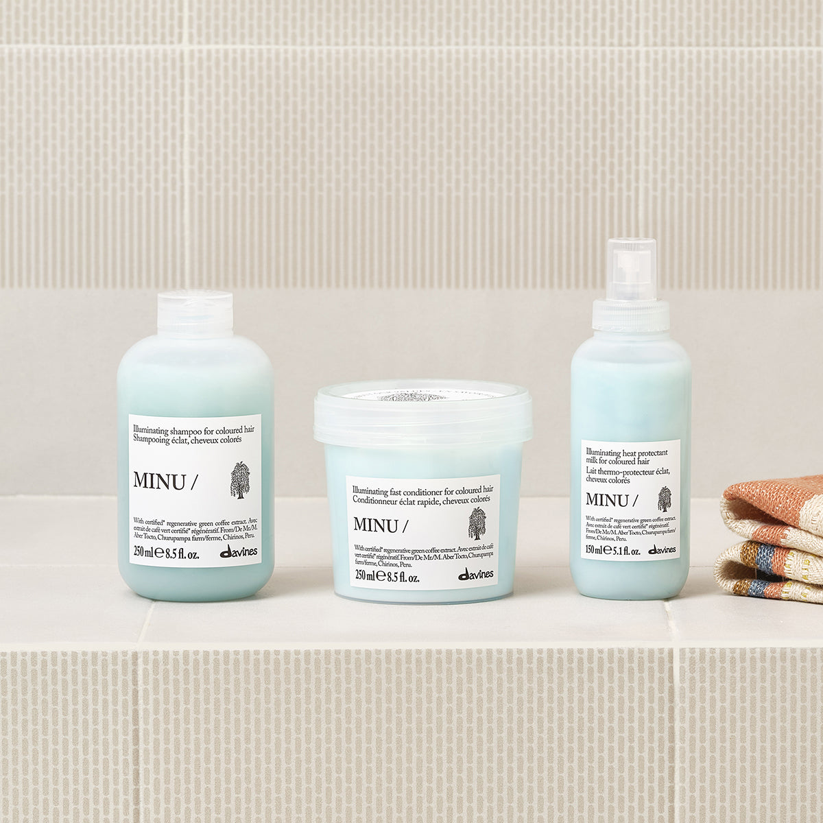 Davines International MINU Conditioner - Illuminating fast conditioner for coloured hair