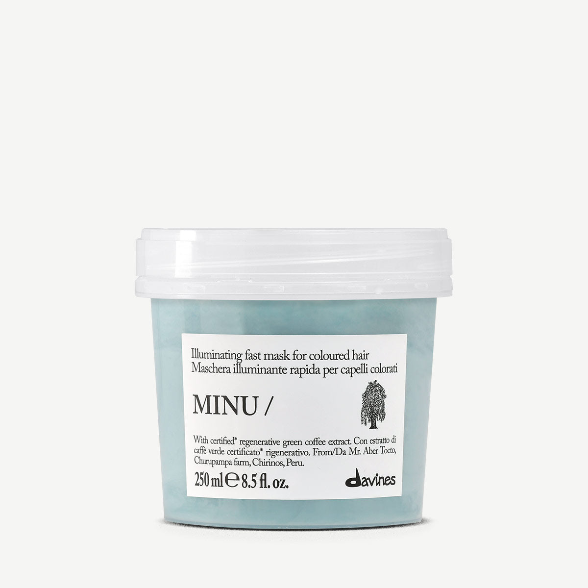 Davines International MINU Mask - Illuminating fast mask for coloured hair