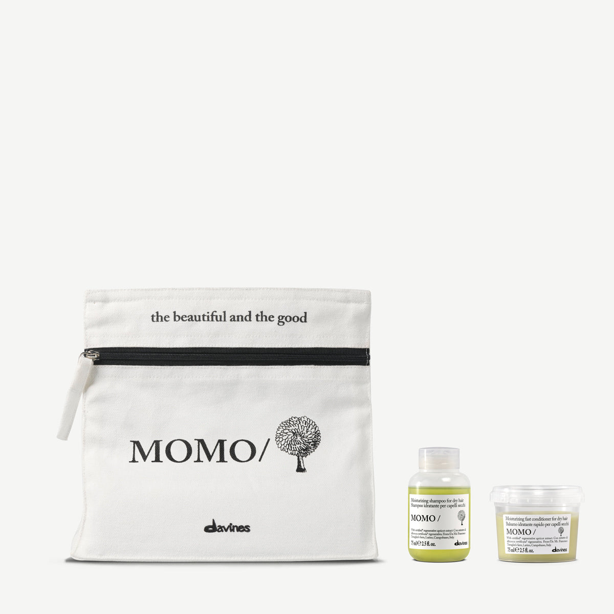 Davines International MOMO Discovery Kit - Routine for hydrated, soft, and healthy-looking hair