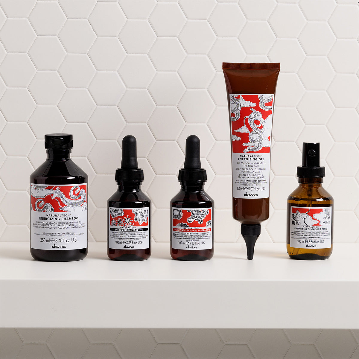 Davines International ENERGIZING Shampoo - Revitalising mild shampoo for fragile scalp and hair prone to falling out
