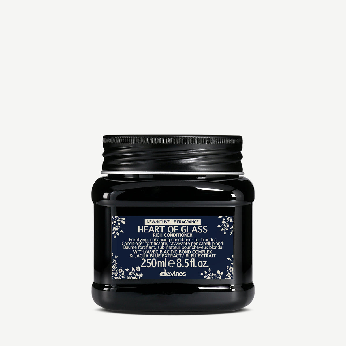 Davines International HEART OF GLASS Rich Conditioner - Fortifying enhancing conditioner for natural or cosmetic blondes