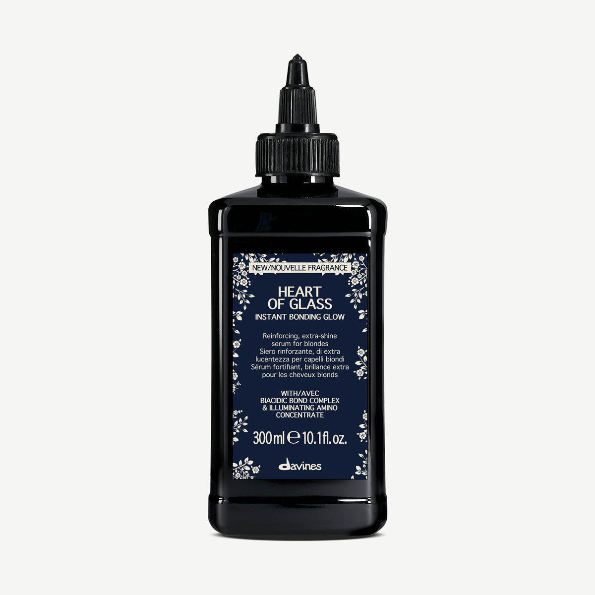 Davines International HEART OF GLASS Instant Bonding Glow - Reinforcing extra-shine serum for natural and treated blondes