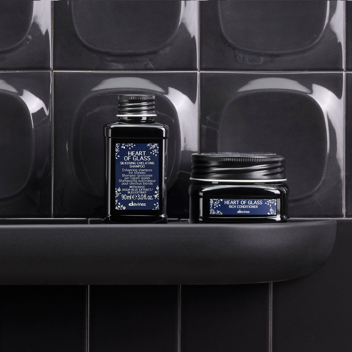 Davines International HEART OF GLASS Rich Conditioner - Fortifying enhancing conditioner for natural or cosmetic blondes