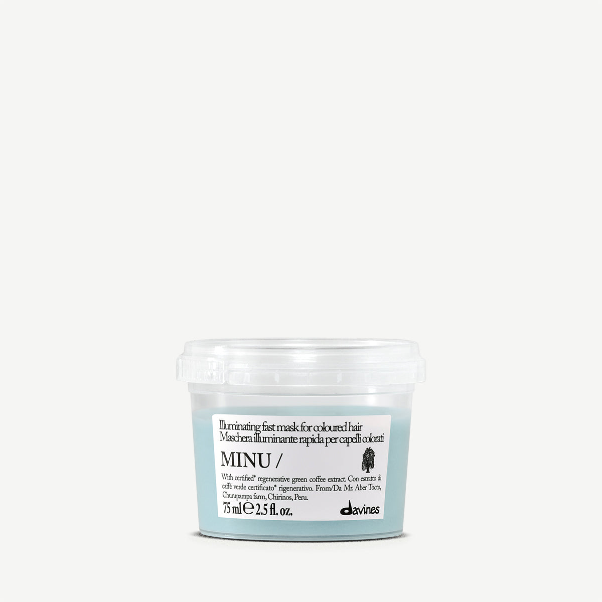 
Davines International MINU Mask - Illuminating fast mask for coloured hair