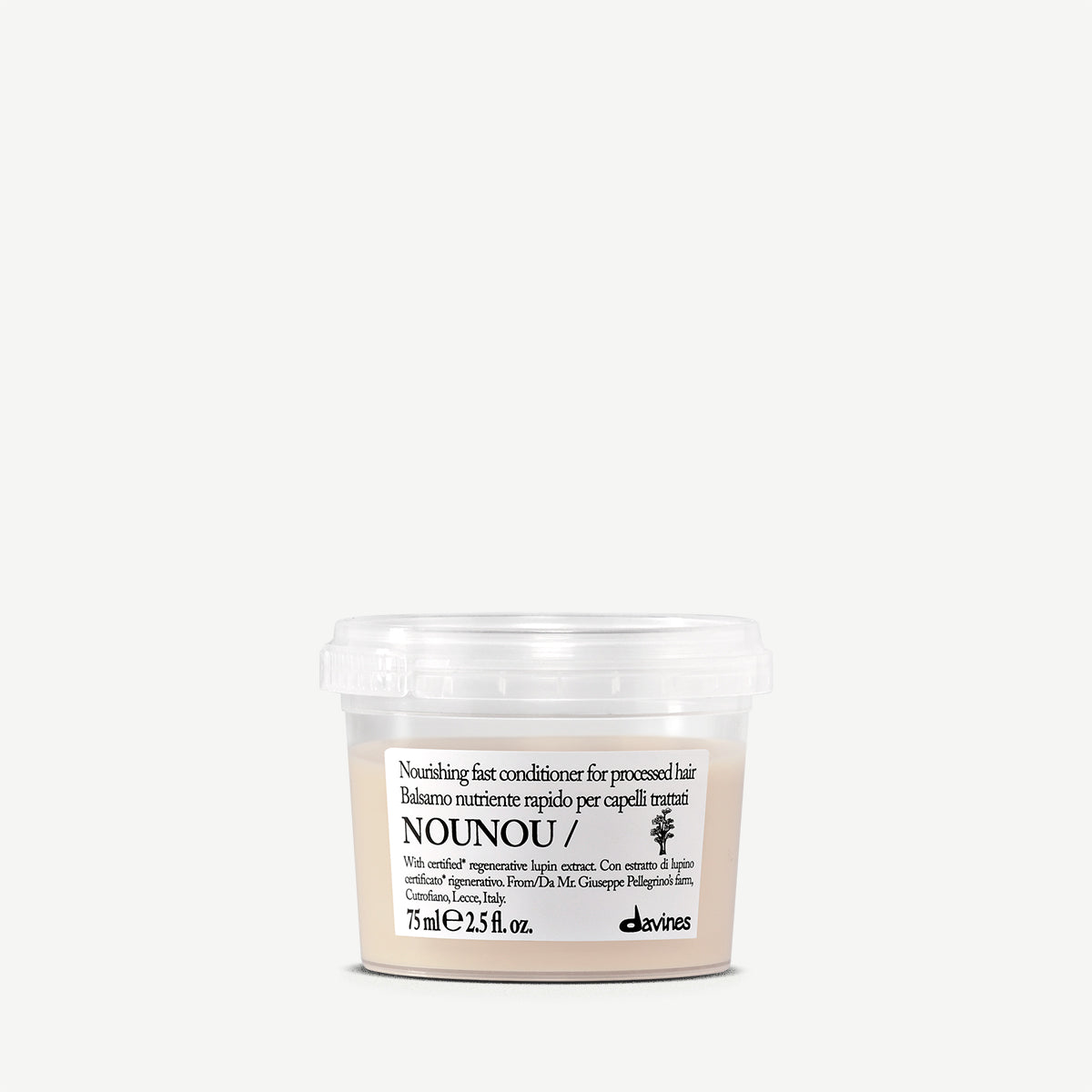 
Davines International NOUNOU Conditioner - Nourishing fast conditioner for processed hair